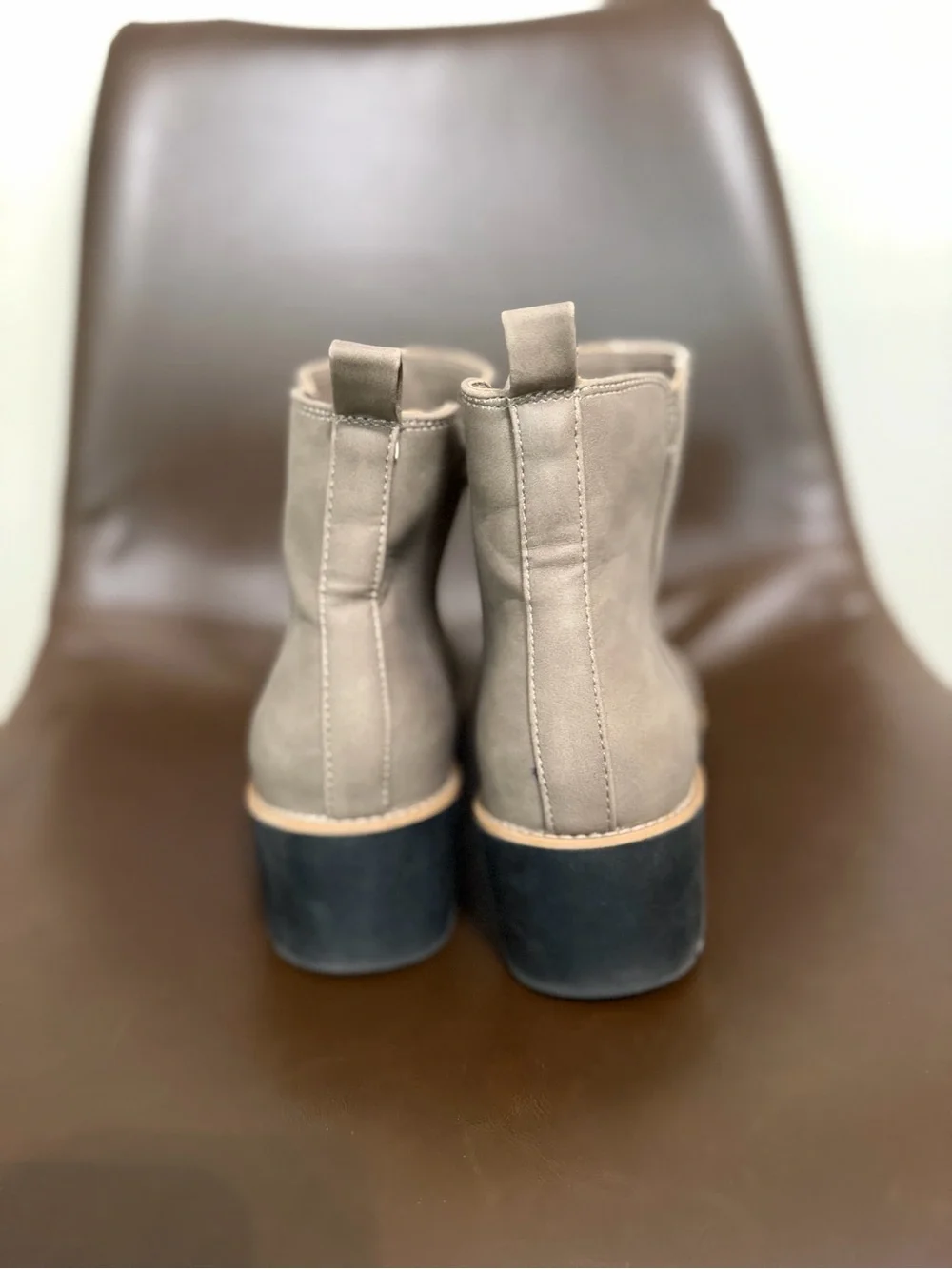 Cushionaire Women’s Taupe Wedge Ankle Boots - Sleek Everyday Comfort